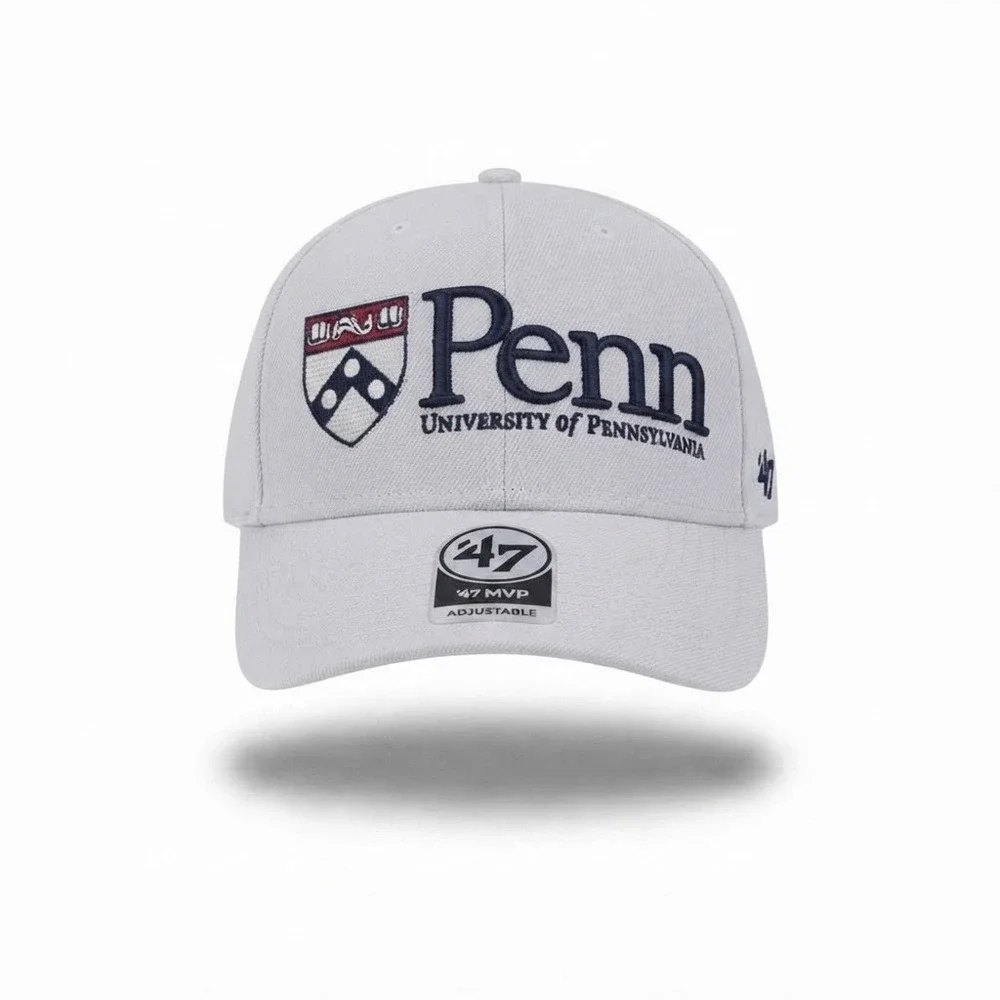 University of Pennsylvania Quakers '47 Brand MVP Adjustable Hat White *NEW*